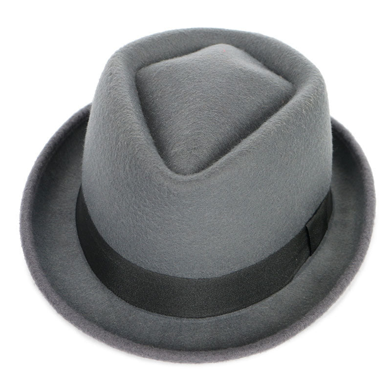 New autumn and winter British wool hat top hat