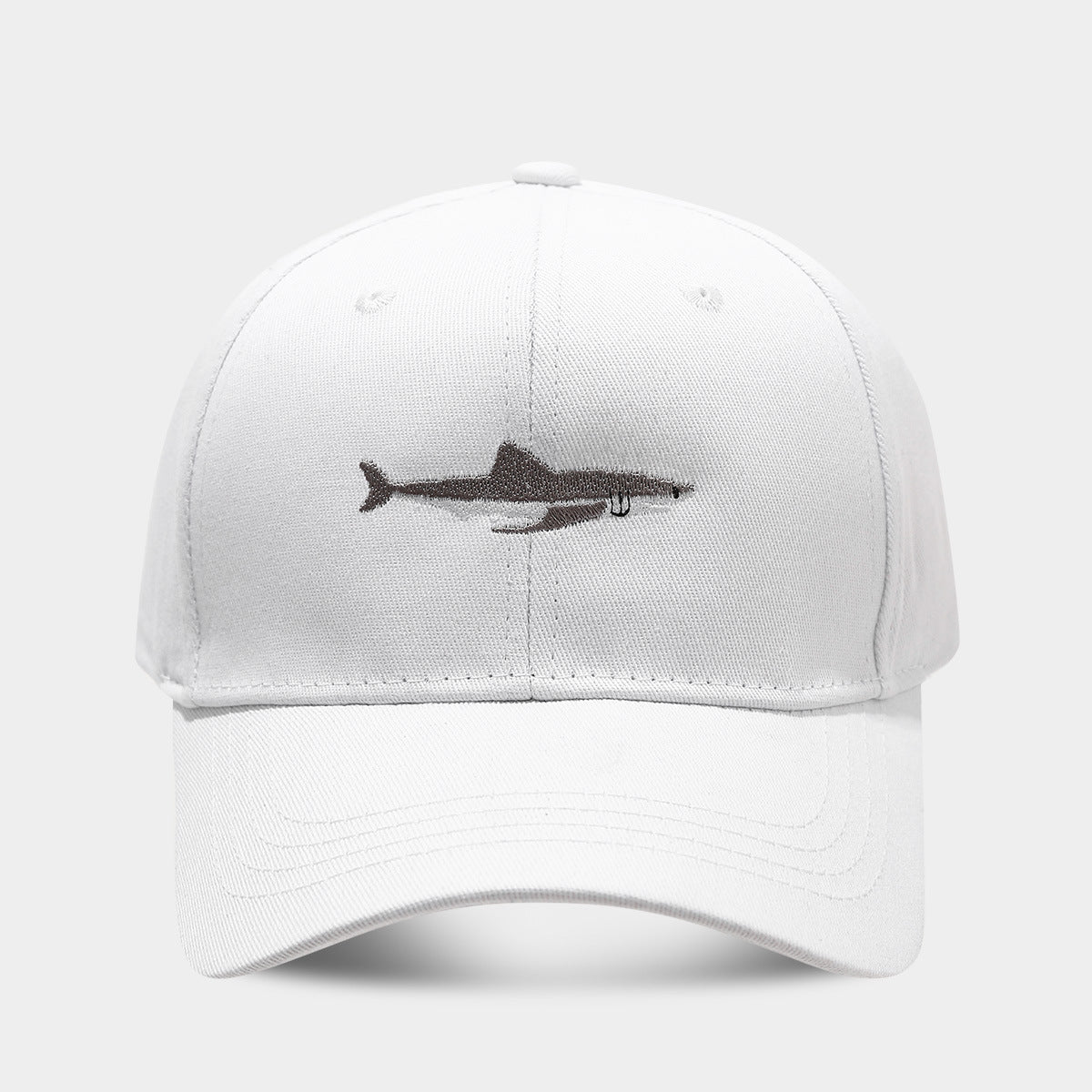 Solid Color Curved Brim Cotton Hard Top Casual Baseball Cap