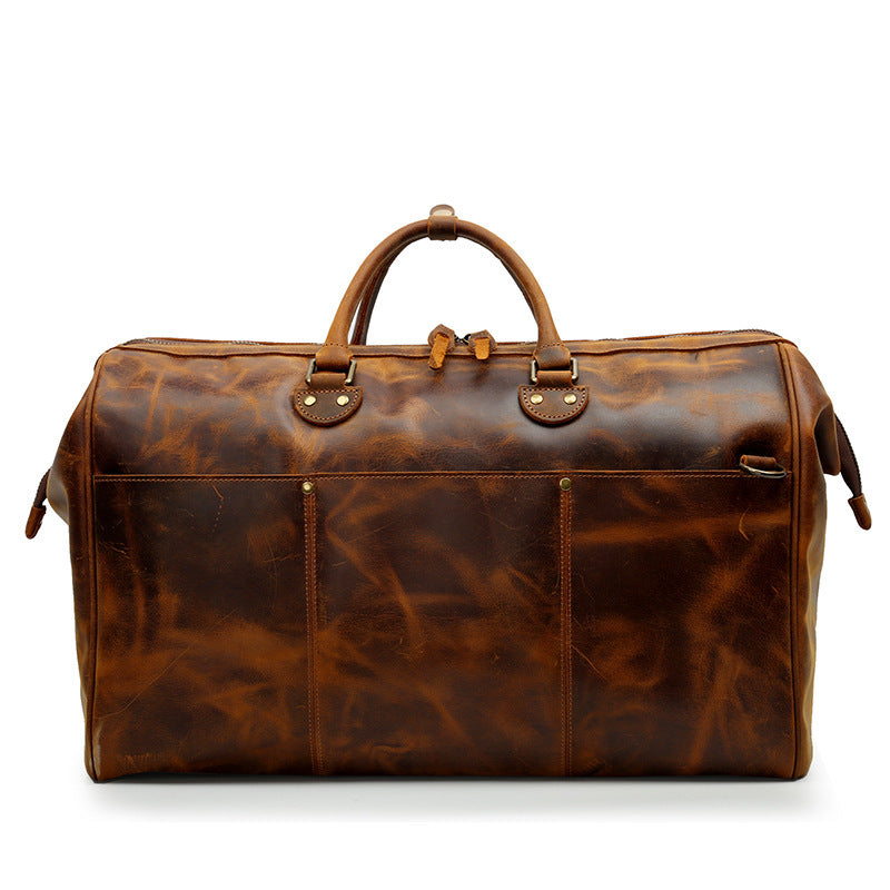 Men's top layer cowhide travel bag