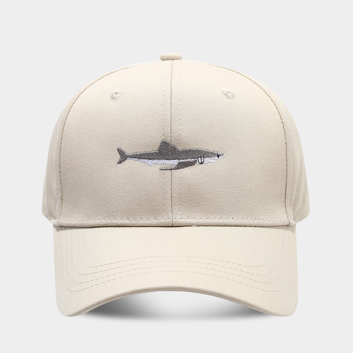 Solid Color Curved Brim Cotton Hard Top Casual Baseball Cap