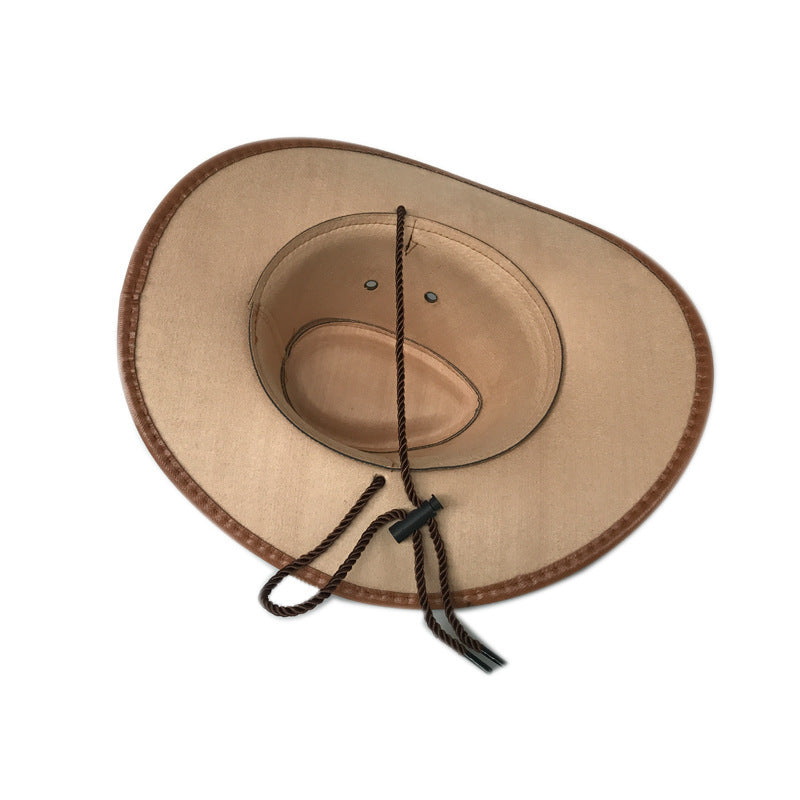 American West Cowboy Hat Faux Leather Hat