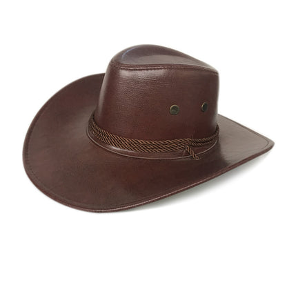 American West Cowboy Hat Faux Leather Hat