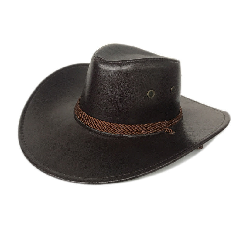 American West Cowboy Hat Faux Leather Hat