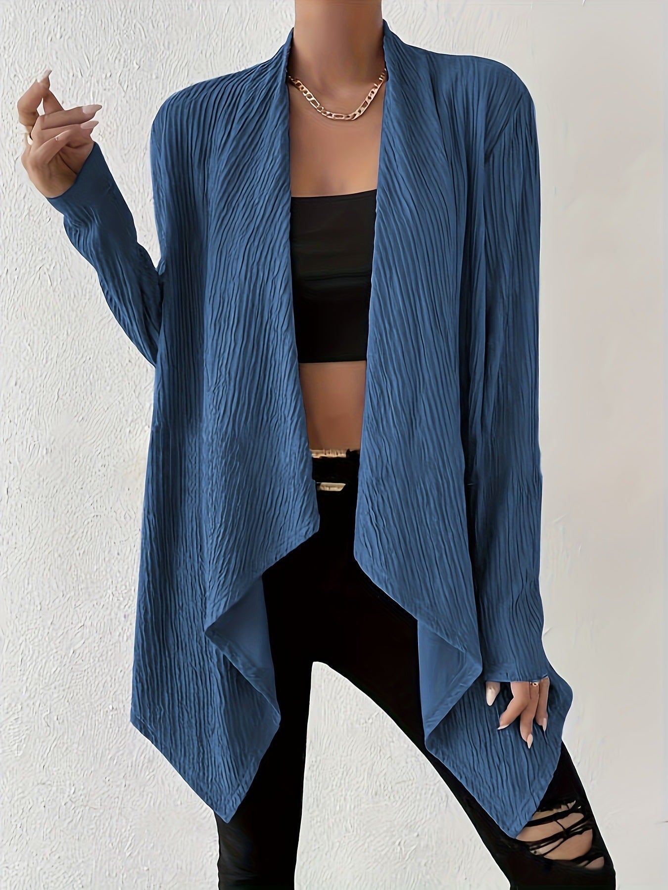 Casual Loose Cardigan Knitted Coat Women's Clothing
