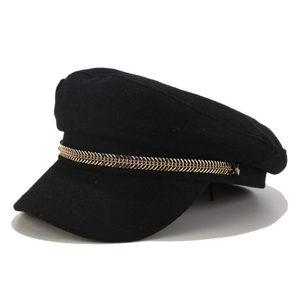 All-Match Navy Hat Beret British Retro Trend Fashion Hat Painter Hat