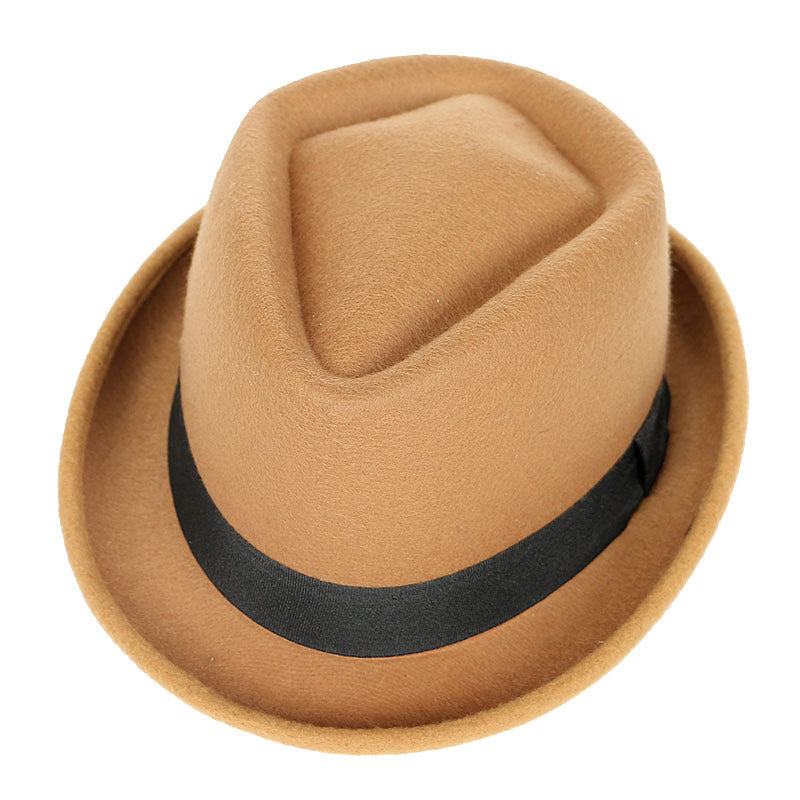 New autumn and winter British wool hat top hat