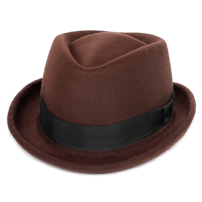 New autumn and winter British wool hat top hat