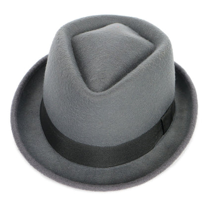New autumn and winter British wool hat top hat
