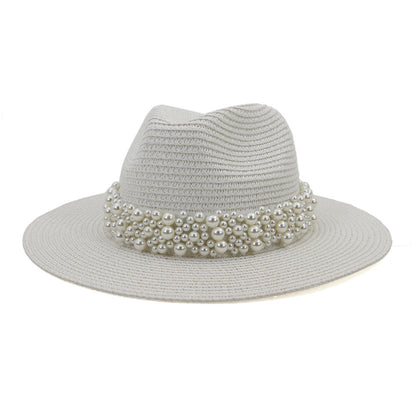 Outdoor Seaside Sunscreen Beach Hat Sun Hat British Style Jazz Straw Hat