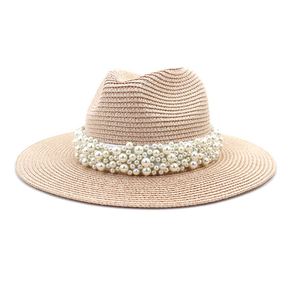 Outdoor Seaside Sunscreen Beach Hat Sun Hat British Style Jazz Straw Hat