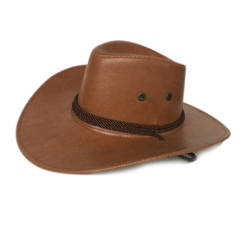 American West Cowboy Hat Faux Leather Hat