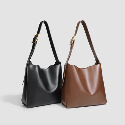 Retro Textured Maillard Tote Bag