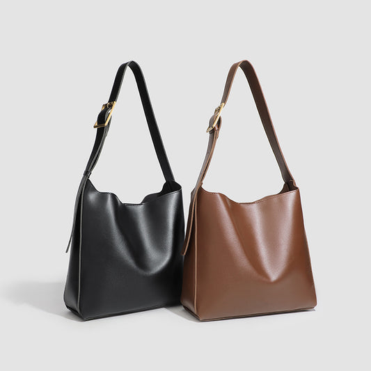 Retro Textured Maillard Tote Bag