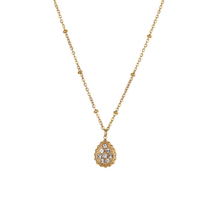 Temperament Star Moon Pendant Stainless Steel Necklace Neck Accessories