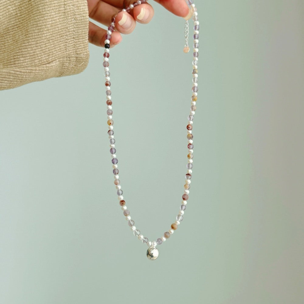 Women's Colorful Beaded Dopamine Pearl Necklace