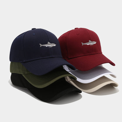 Solid Color Curved Brim Cotton Hard Top Casual Baseball Cap