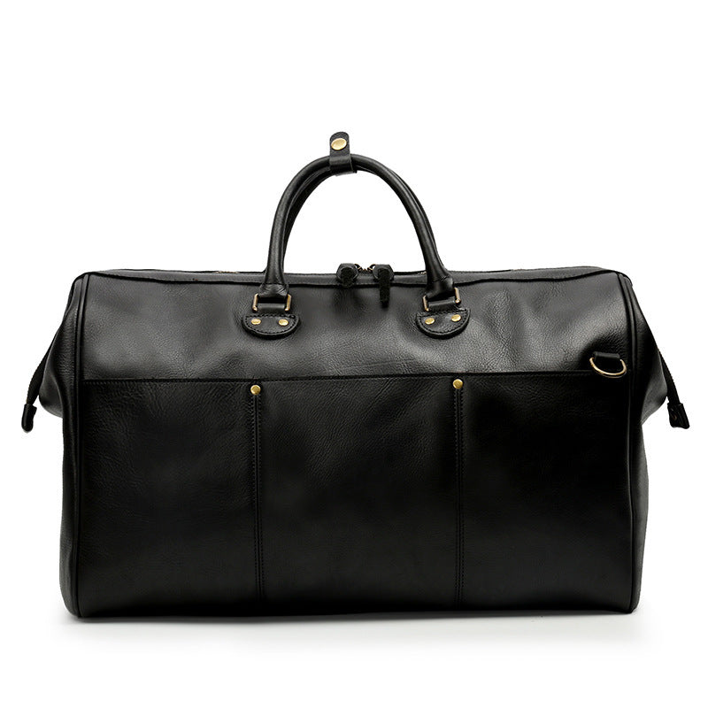 Men's top layer cowhide travel bag