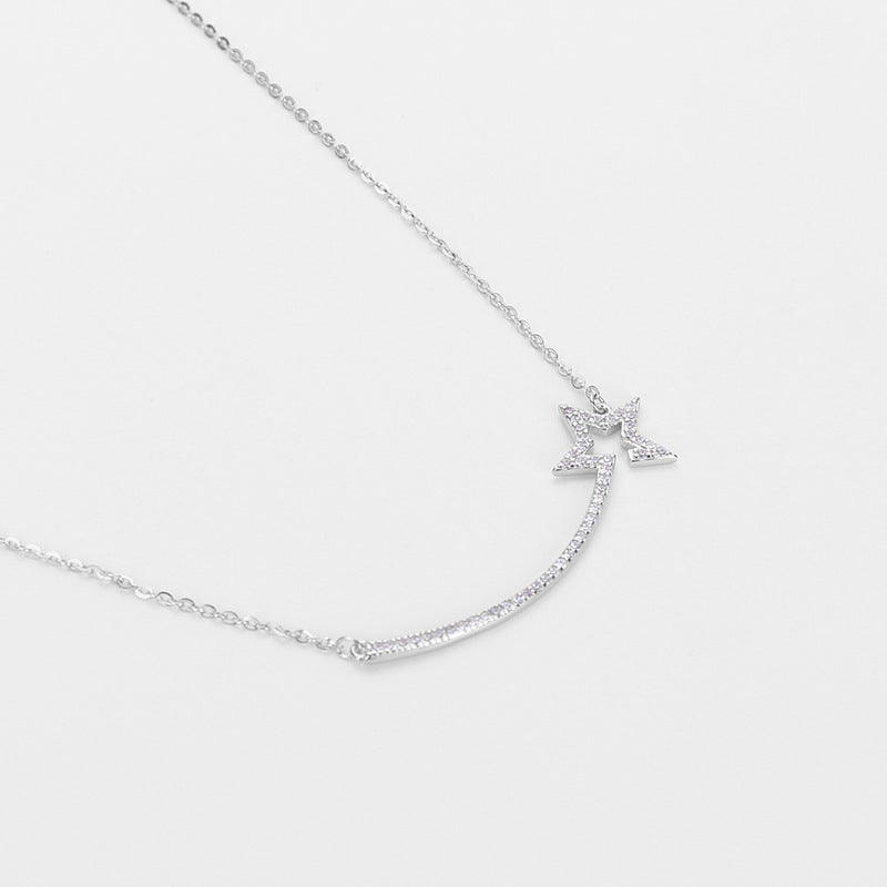 S925 Sterling Silver Special Interest Light Luxury Fashion Accessories Sweater Chain Qixi Gift