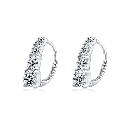 Zircon Ear Studs Cold Wind Temperament Unique Niche Design