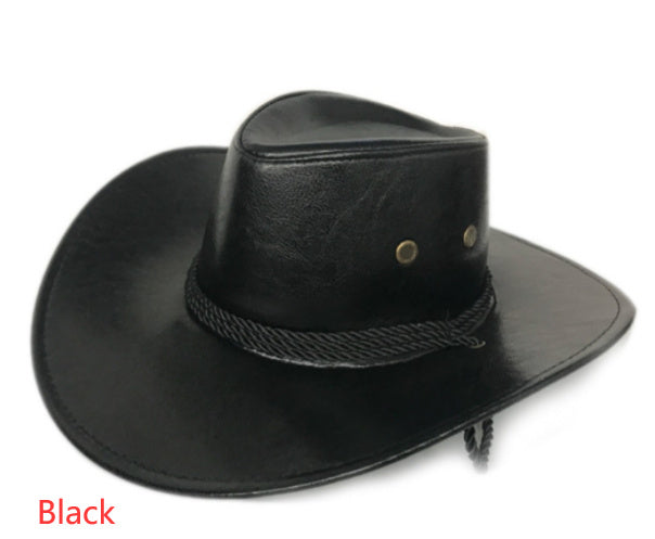 American West Cowboy Hat Faux Leather Hat