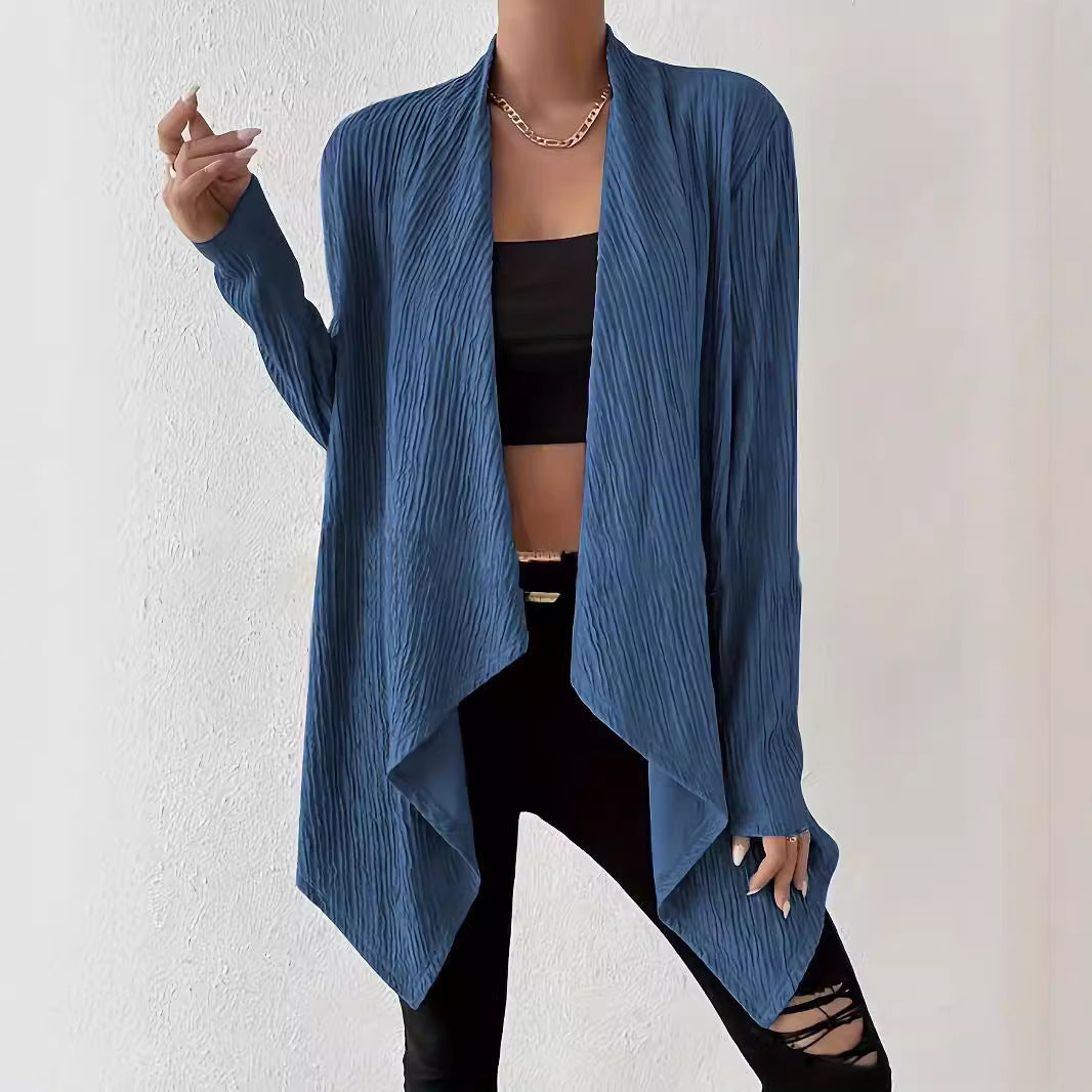 Casual Loose Cardigan Knitted Coat Women's Clothing