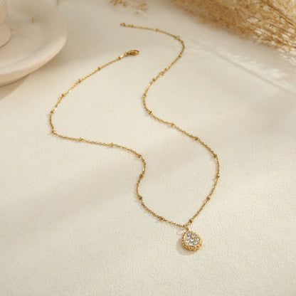 Temperament Star Moon Pendant Stainless Steel Necklace Neck Accessories