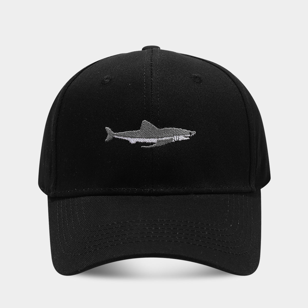 Solid Color Curved Brim Cotton Hard Top Casual Baseball Cap