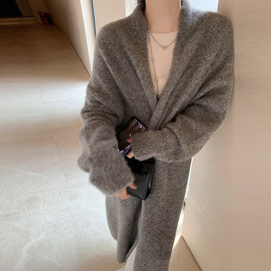High-end Cashmere White Velvet Australian Wool Coat