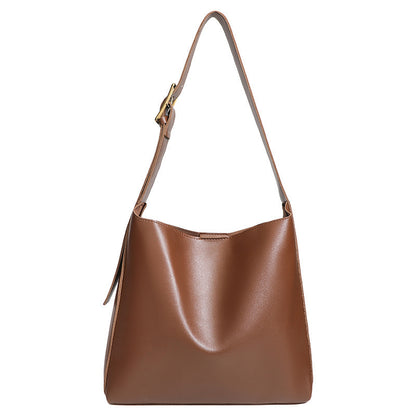 Retro Textured Maillard Tote Bag