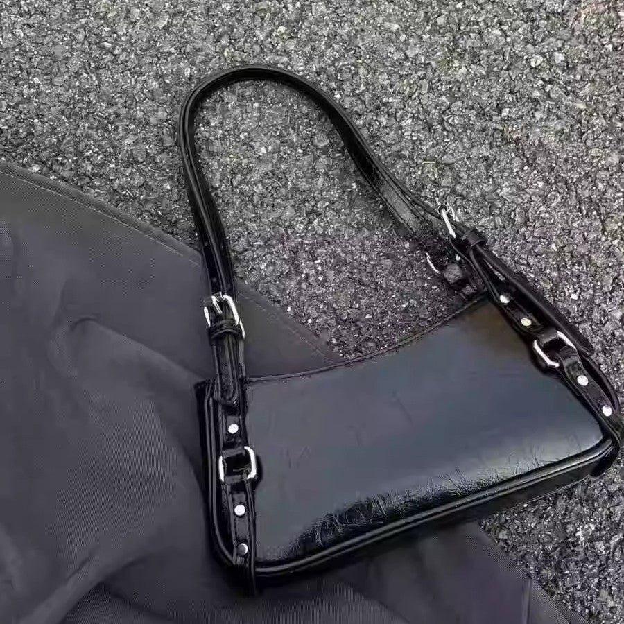 Hot Girl Locomotive Style All-matching Shoulder Bag