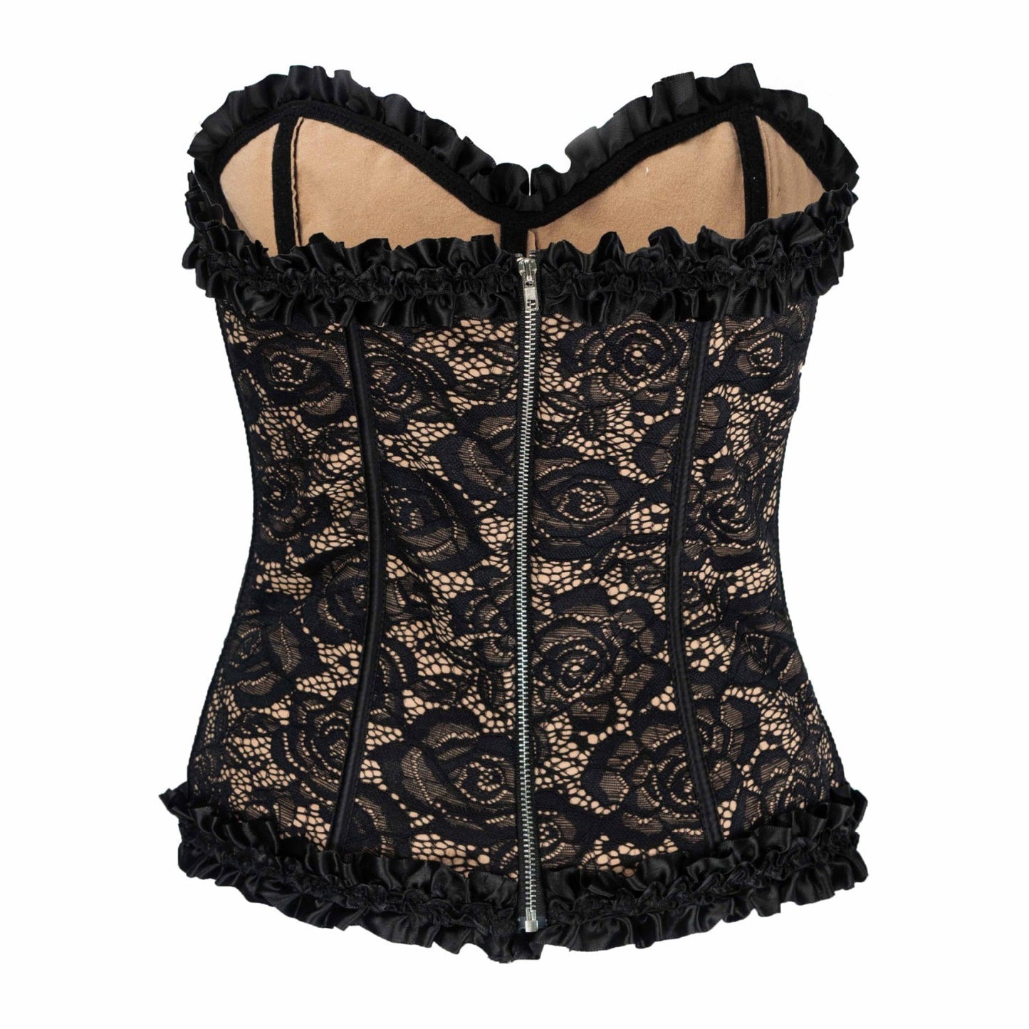 Lace Fabric Steel Buckle Corset