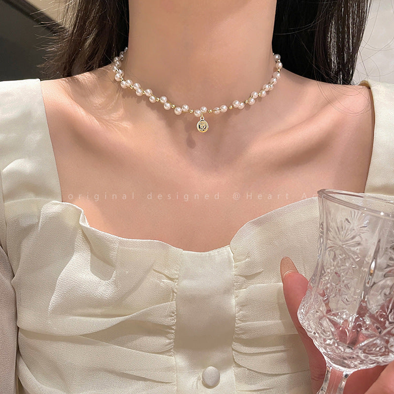 Light Luxury Clavicle Pearl Necklace
