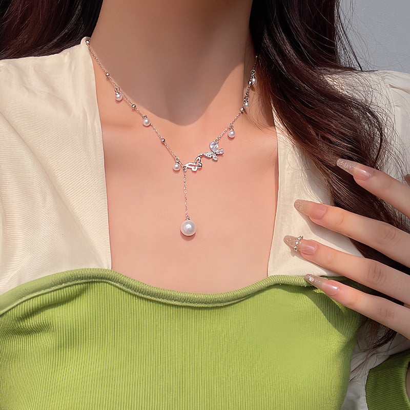 Light Luxury Clavicle Pearl Necklace